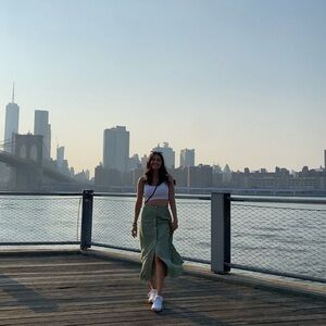 Elegant Green Women's Skirt